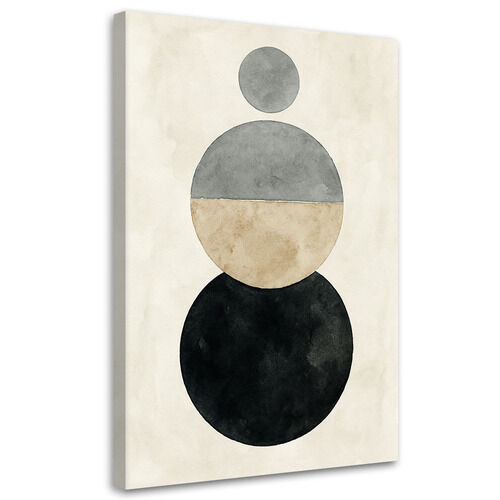 Bilder Wohnzimmer, Geometrie Abstraktion Aquarell