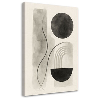 Leinwandbild, Geometrische Abstraktion Aquarell