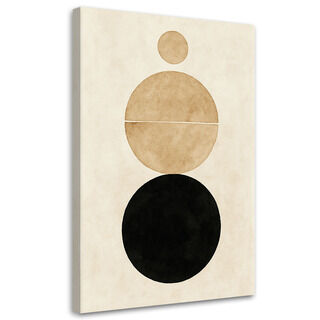 Leinwandbild, Kreise Minimalismus Geometrie