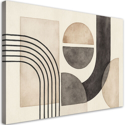 Bild für das Wohnzimmer oder Schlafzimmer, Geometrische Formen Aquarell
