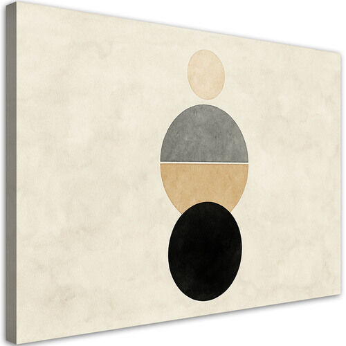 Bild für das Wohnzimmer oder Schlafzimmer, Geometrische Formen Minimalismus Beige