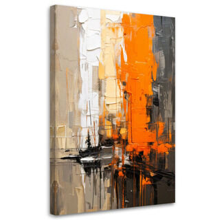 Wandbild modern, Orange Abstraktion Modern