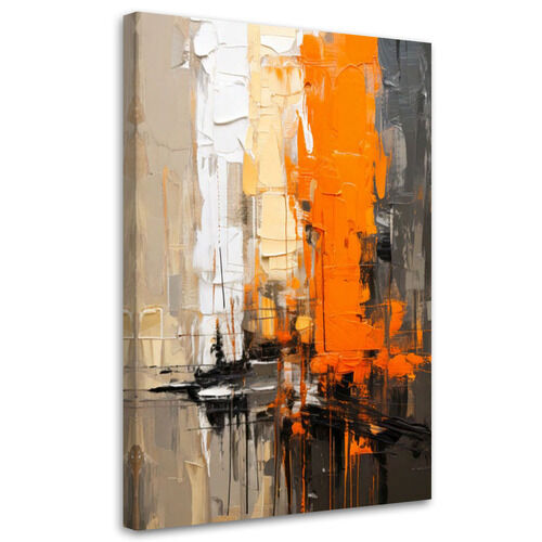 Wandbild modern, Orange Abstraktion Modern