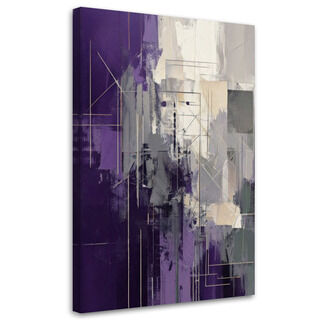 Leinwandbild, Abstraktion Modern Violett