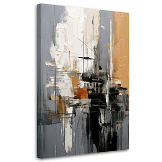 Wandbild modern, Abstraktion Modern Dreifarbig