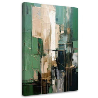 Wandbild modern, Bild Industrielle Abstraktion Grün
