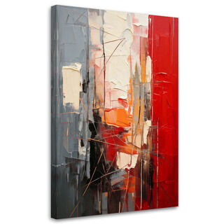 Wandbild modern, Moderne Abstraktion Rot