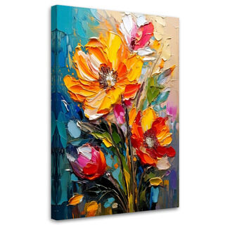 Leinwandbild, Blumen Impressionismus