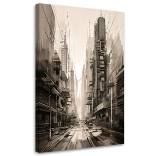 Wandbild modern, Stadt Architektur Sepia