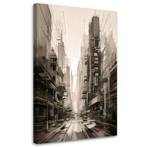 Wandbild modern, Stadt Architektur Sepia