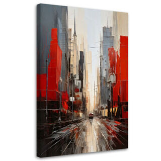 Leinwandbild, Stadt Modern Abstraktion