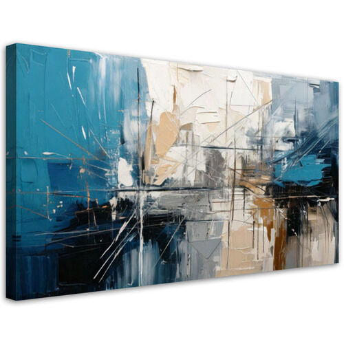 Leinwandbilder, Geometrische Abstraktion Blau