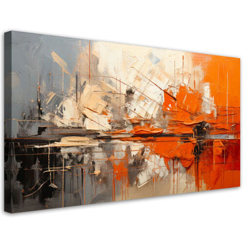 Leinwandbilder, Geometrische Abstraktion Orange