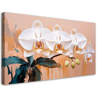 Bild für das Schlafzimmer, Orchidee Aquarell Blumen