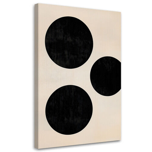 Wandbild für das Wohnzimmer, Kreise Minimalismus Abstraktion Beige