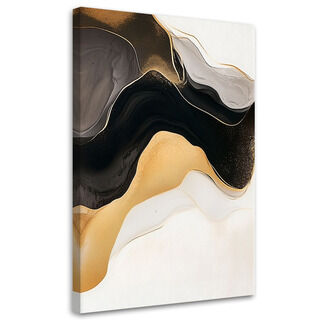 Leinwandbilder, Marmor-Abstraktion Gold