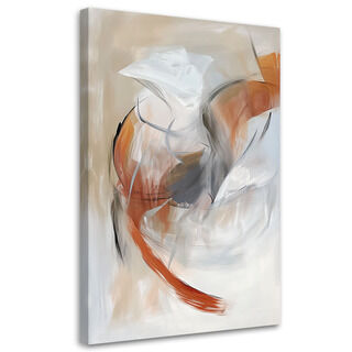 Leinwandbilder, Moderne Abstraktion Pastellbeige