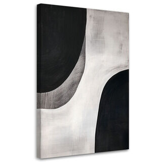 Wandbild modern, Schwarz-Weiß-Abstraktion Minimalismus