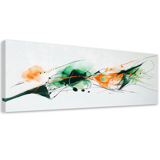 Leinwandbild, Abstrakt Bunte Flecken Aquarell
