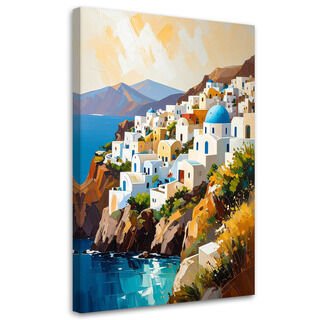 Wandbild für das Wohnzimmer, Santorini Griechenland Landschaft