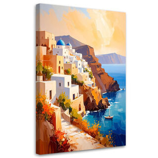 Bild für das Schlafzimmer Wohnzimmer, Insel Santorini Griechenland Landschaft
