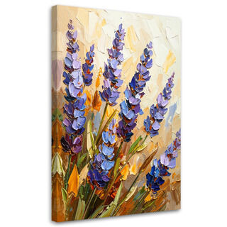 Bild für das Schlafzimmer Wohnzimmer, Lavendel Blumen Farbeffekt