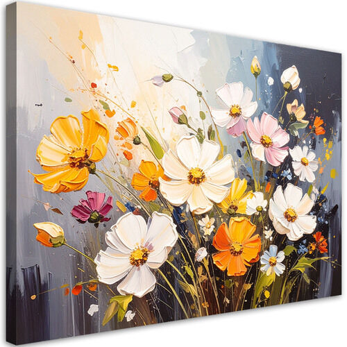 Bild für das Schlafzimmer Wohnzimmer, Bunte Feldblumen, Natur