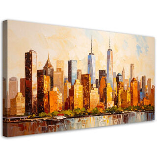 Bild für das Wohnzimmer Schlafzimmer und Büro, Panorama von New York Manhattan
