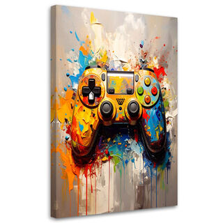 Bild für Gamer, Bunter Controller für Videospiele
