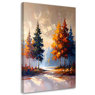 Bild für das Wohnzimmer Küche Essbereich, Wald Bäume Landschaft