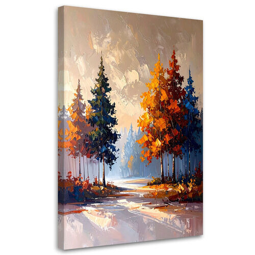 Bild für das Wohnzimmer Küche Essbereich, Wald Bäume Landschaft