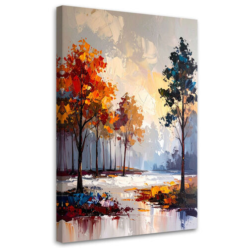Bild für das Schlafzimmer Wohnzimmer, Landschaft Wald Bäume Natur