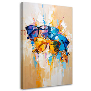 Jugendbild für die Wand, Sonnenbrille