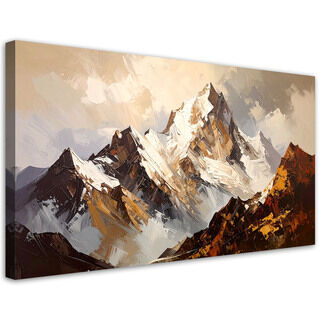 Modernes Bild für das Wohnzimmer oder Schlafzimmer, Berge Landschaft Beige