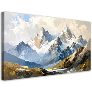 Bild, Berge Landschaft wie gemalt