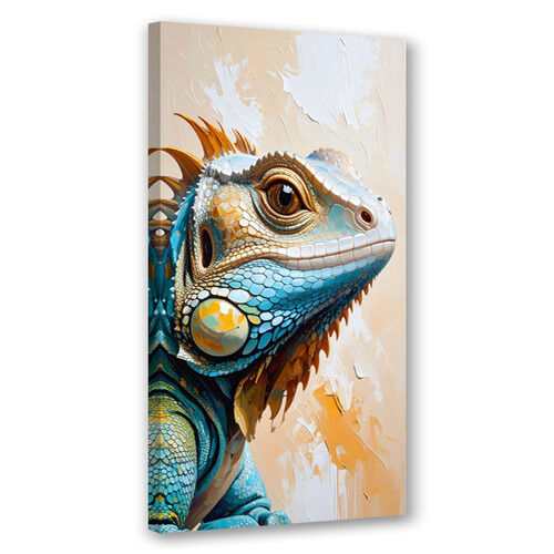 Modernes Bild für das Wohnzimmer Büro Küche, Eidechse Reptilien Natur