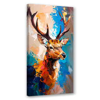 Modernes Bild für das Wohnzimmer Büro, Hirsch Natur Imitation Farbe