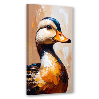 Modernes Bild auf Leinwand für das Wohnzimmer Küche, Ente Vogel Tier