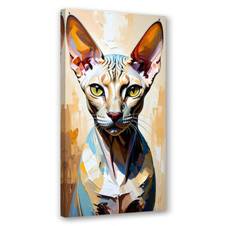 Jugendbild für das Jugendzimmer oder das Wohnzimmer, Sphinx Bunte Katze