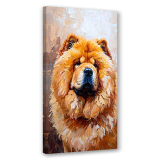 Modernes Bild für das Wohnzimmer Büro, Chow-Chow Hund Tier Natur