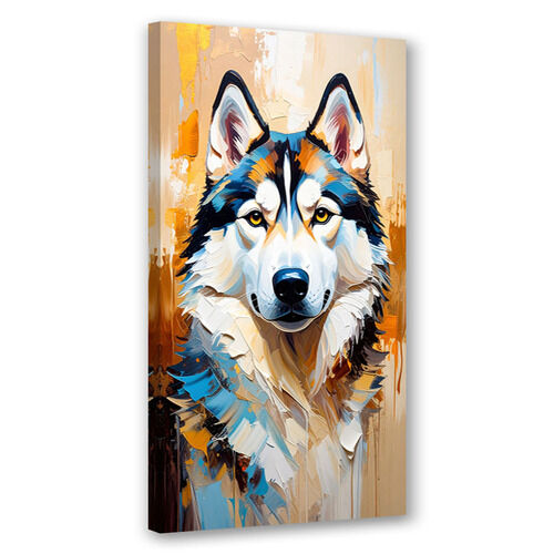 Modernes Bild für das Wohnzimmer Büro, Siberian Husky Hund Tier