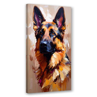 Modernes Bild für das Wohnzimmer Büro, Deutscher Schäferhund Hund Tier