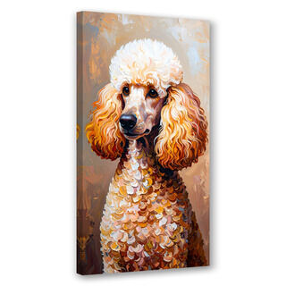 Modernes Bilder für das Wohnzimmer Büro Canvas, Pudel Hund Tier