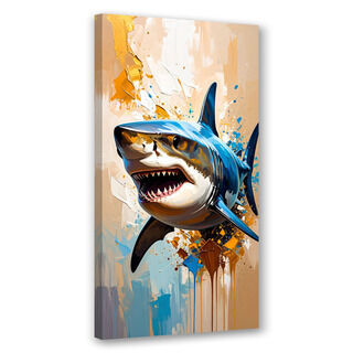 Modernes Bild für das Badezimmer Büro, Hai Fisch Meerestier