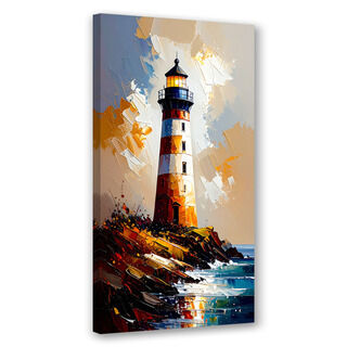 Modernes Bild für das Wohnzimmer Büro, Leuchtturm Natur