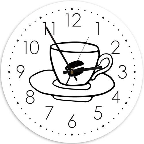 Wanduhr, Kaffee