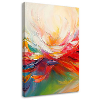 Leinwandbild, Ausdruck der Farben abstrakt - (40x60)