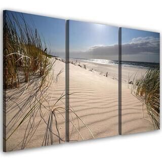 Dreiteiliges Wandbild, Dünen am Strand