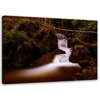 Wandbilder, Wasserfall in der Berglandschaft Natur