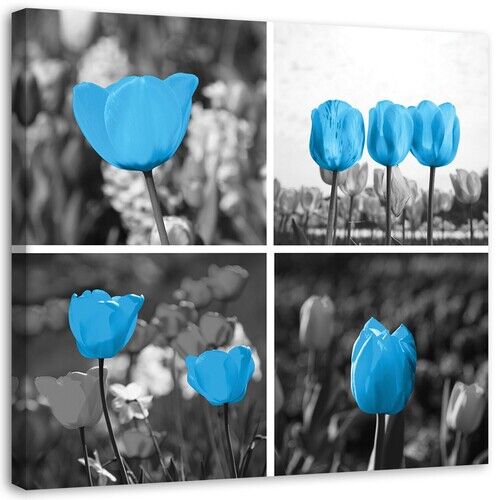 Wandbilder, Tulpenblumen Natur Collage